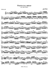 Partita In A Minor Corrente Sheet Music